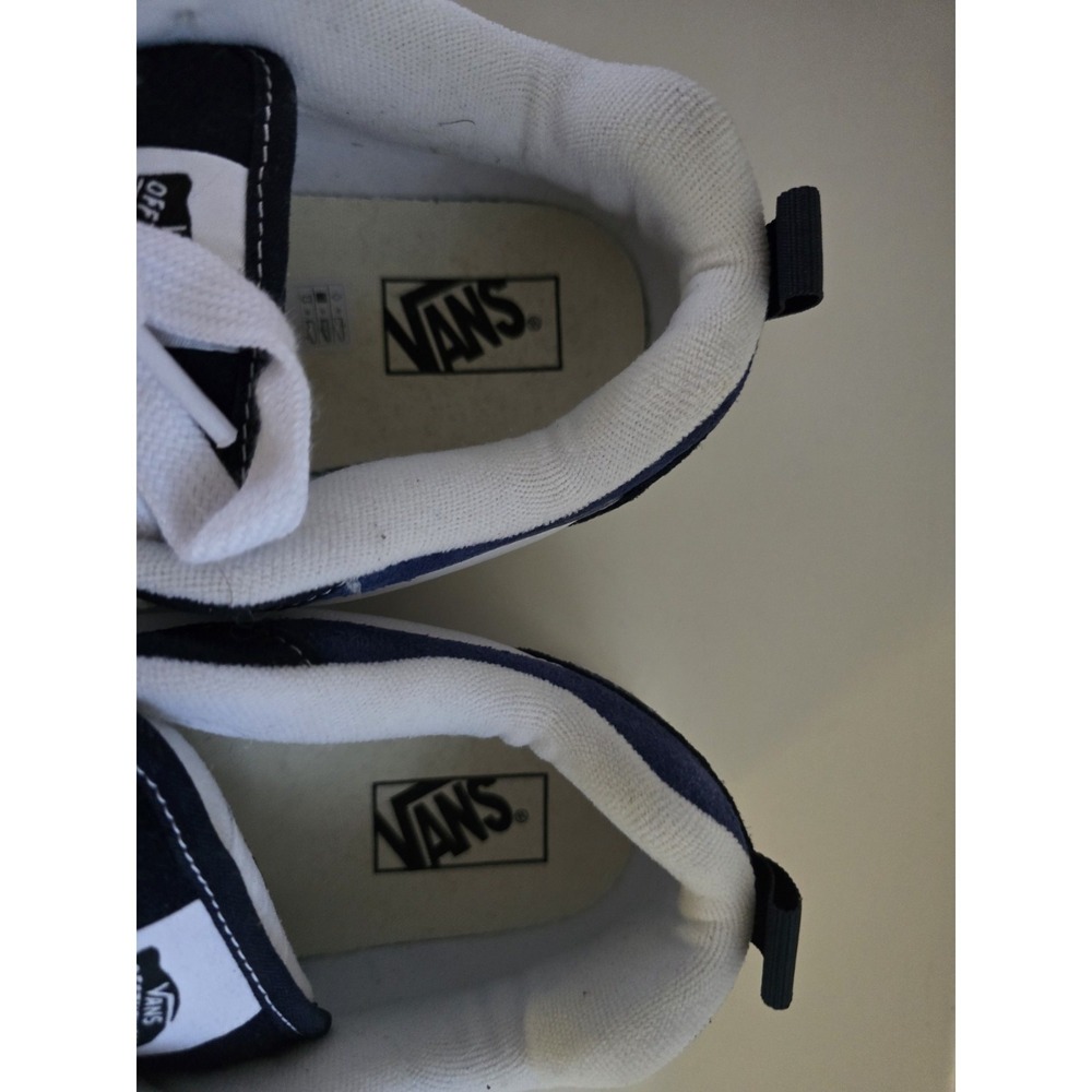 Vans Knu Skool Skate Shoes Blue White Men's Size 10.5 New Without Box - Picture 6 of 7